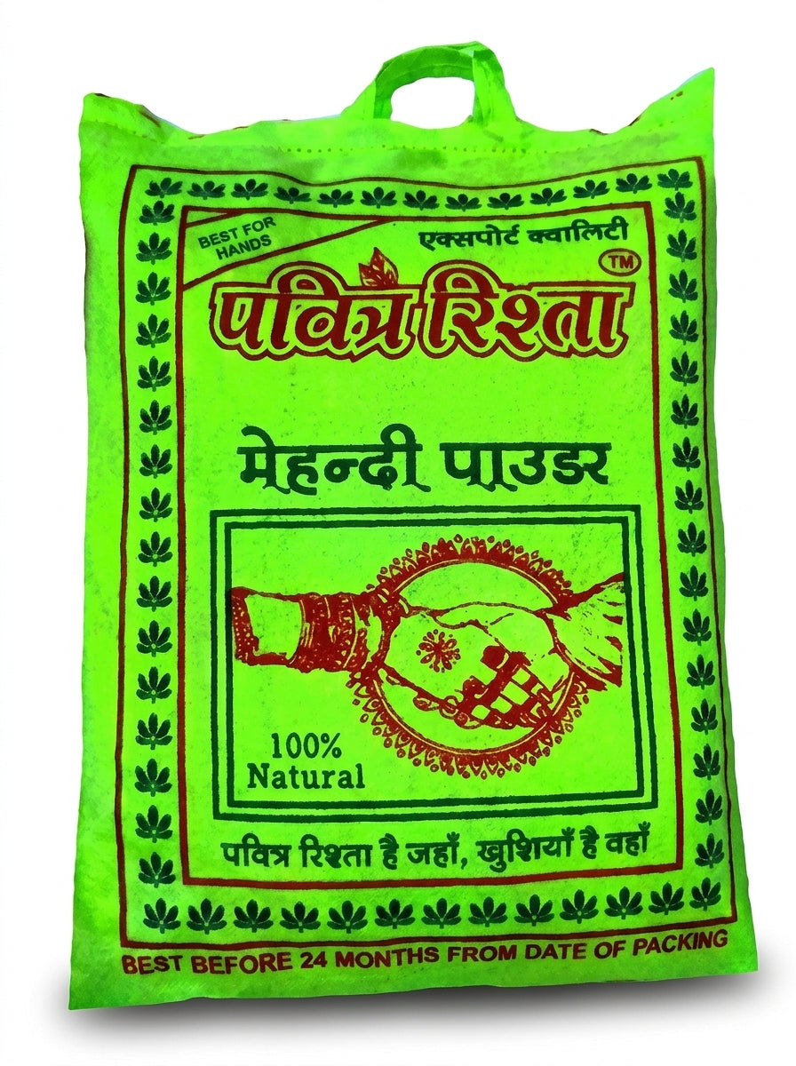 cloth bag henna powder