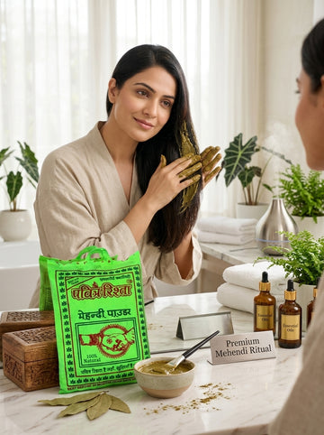 cloth bag henna powder