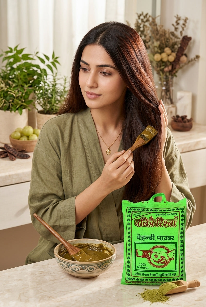 cloth bag henna powder