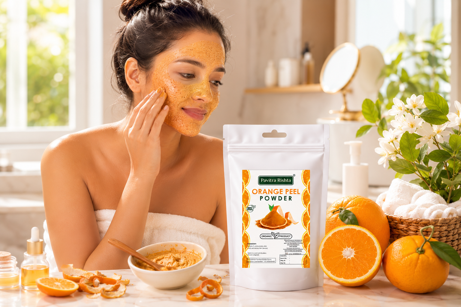 orange peel powder