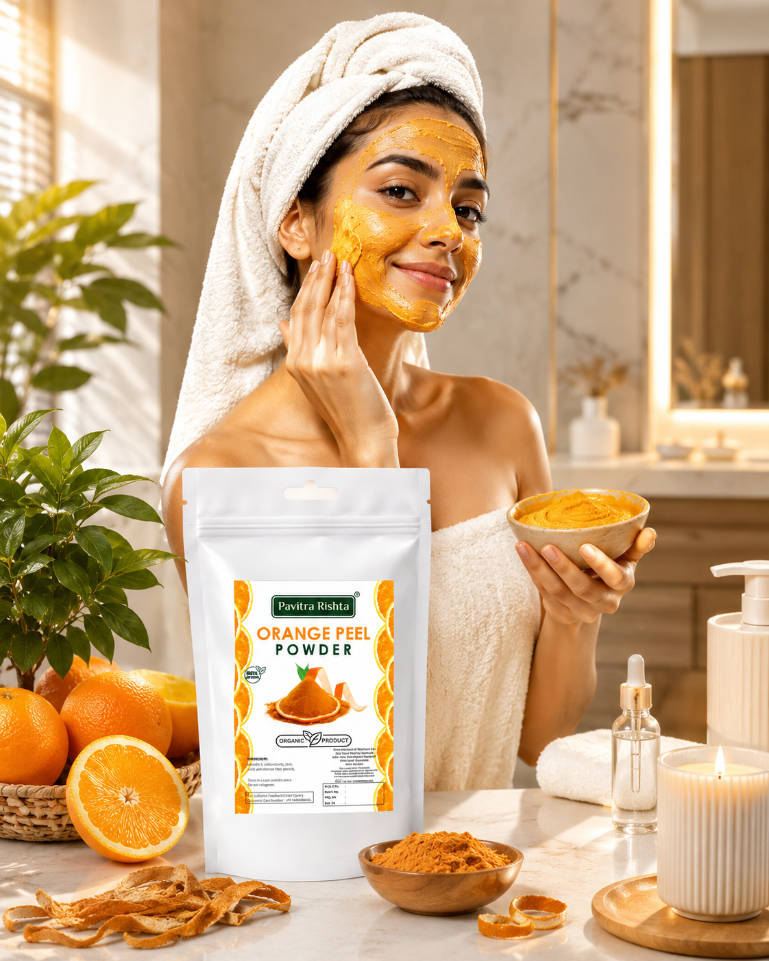 orange peel powder