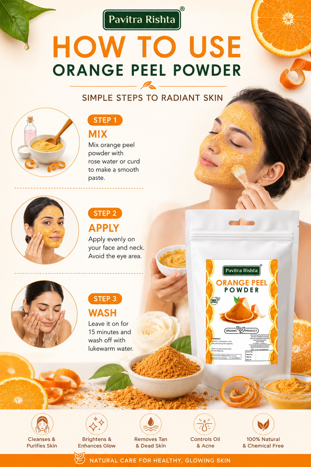 orange peel powder