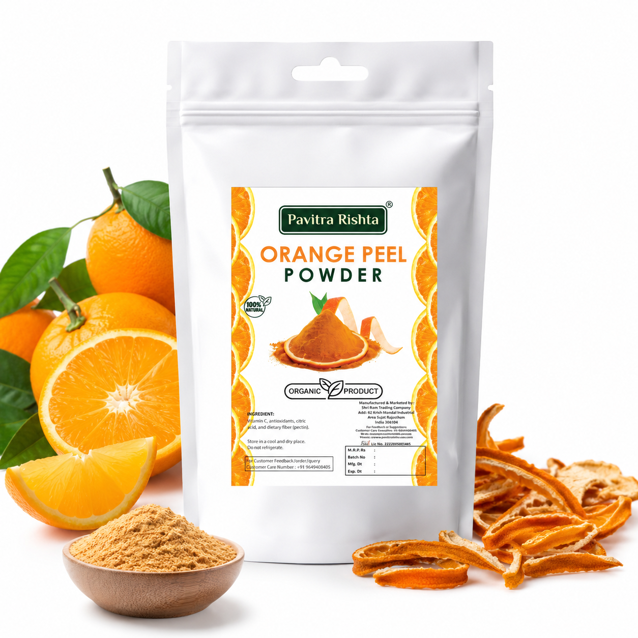 orange peel powder